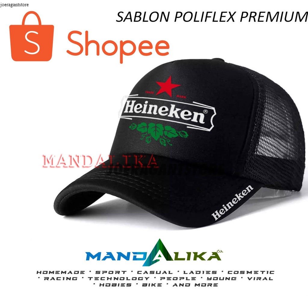 TOPI RACING HEINEKEN TRUCKER JARING CUSTOM JS