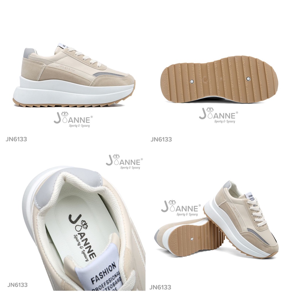 JOANNE Highsole Sporty Sneakers Shoes #JN6133 ORIGINAL