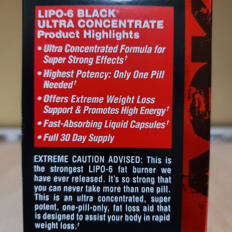 Nutrex Lipo6 Black 60 Capsules Ultra Concentrate Pembakar Lemak Kapsul Lipo 6 BUC Fat Burner Diet Slimming