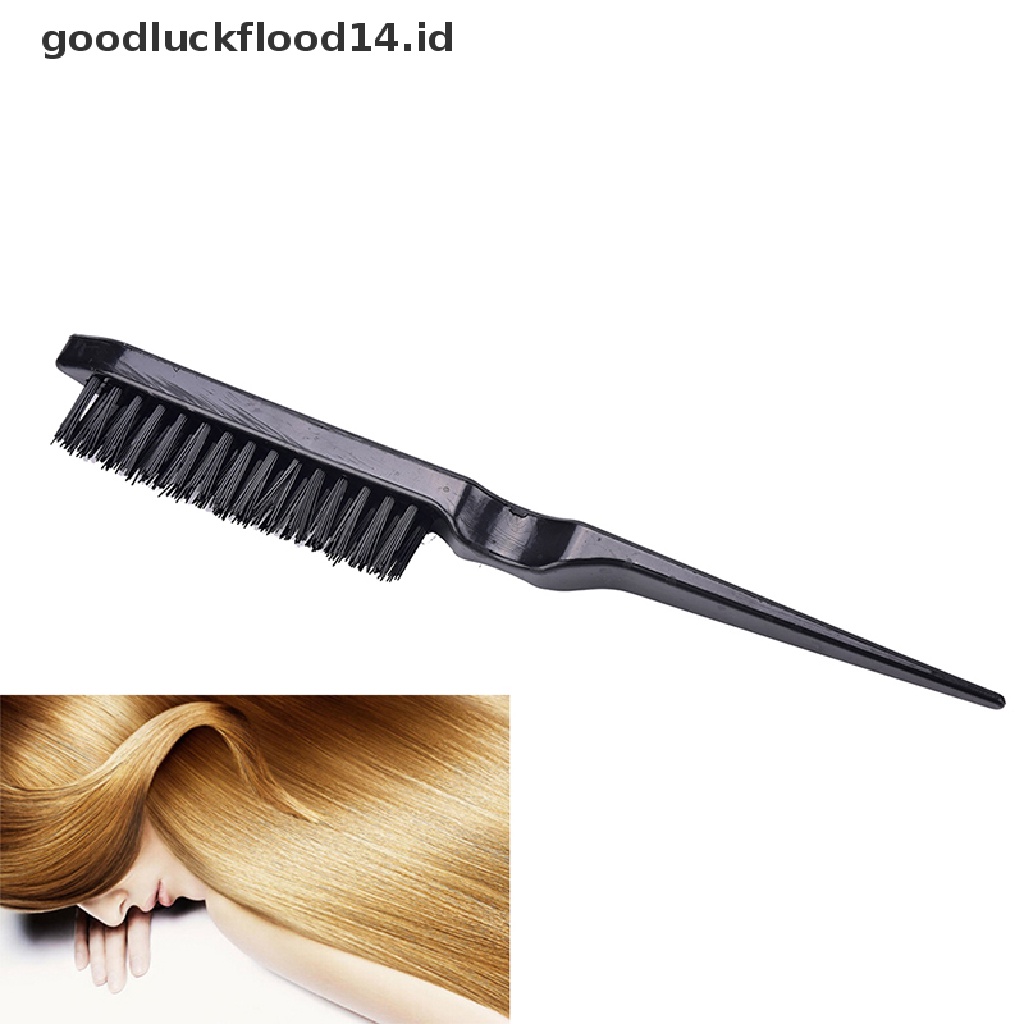 [OOID] 1Pc Hairdressing Brushes Teasing Back Combing Hair Brush Slim Line Styling Comb ID