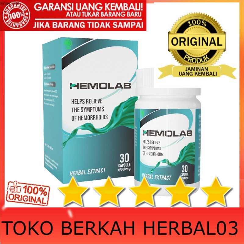 100% ASLI HEMOLAB-ASLI-100%-ORIGINAL-OBAT-WASIR/AMBIEN-AMPUH-BERKUALITAS