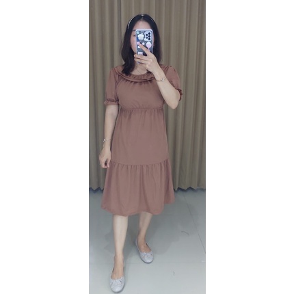 Mini Dress Karet Pinggang Mini Dress Syakira