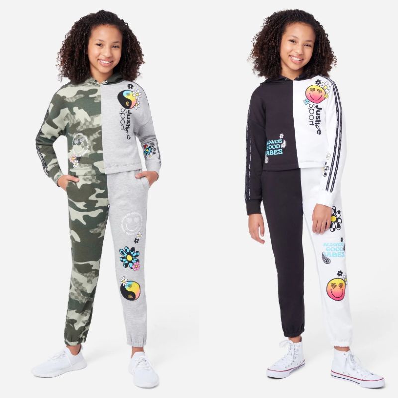 Setelan Sweater Jogger Anak Perempuan Justice