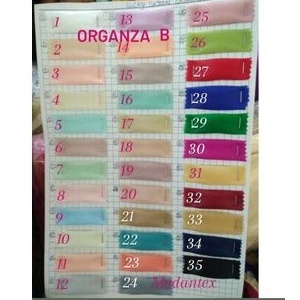 Bahan organza/organza saten/Kain organza polos