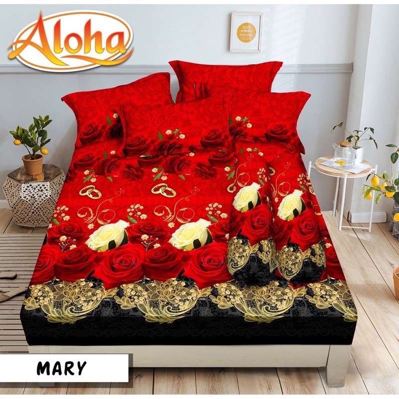 (BISA COD) SPREI INTERNAL ALOHA UK 180*200 CM DIJAMIN TIDAK LUNTUR