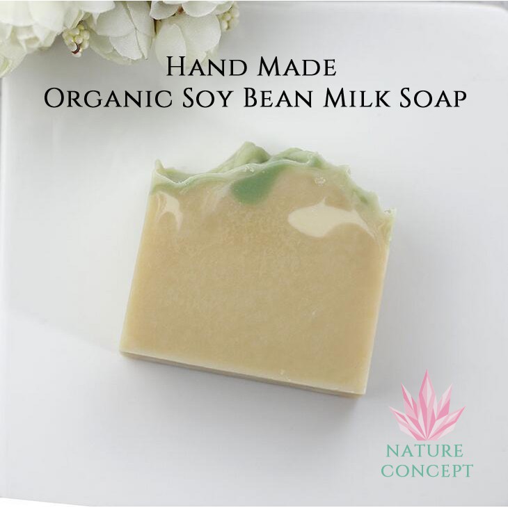 Sabun Cuci Muka Unik Organic Soy Bean Soap Handmade soap