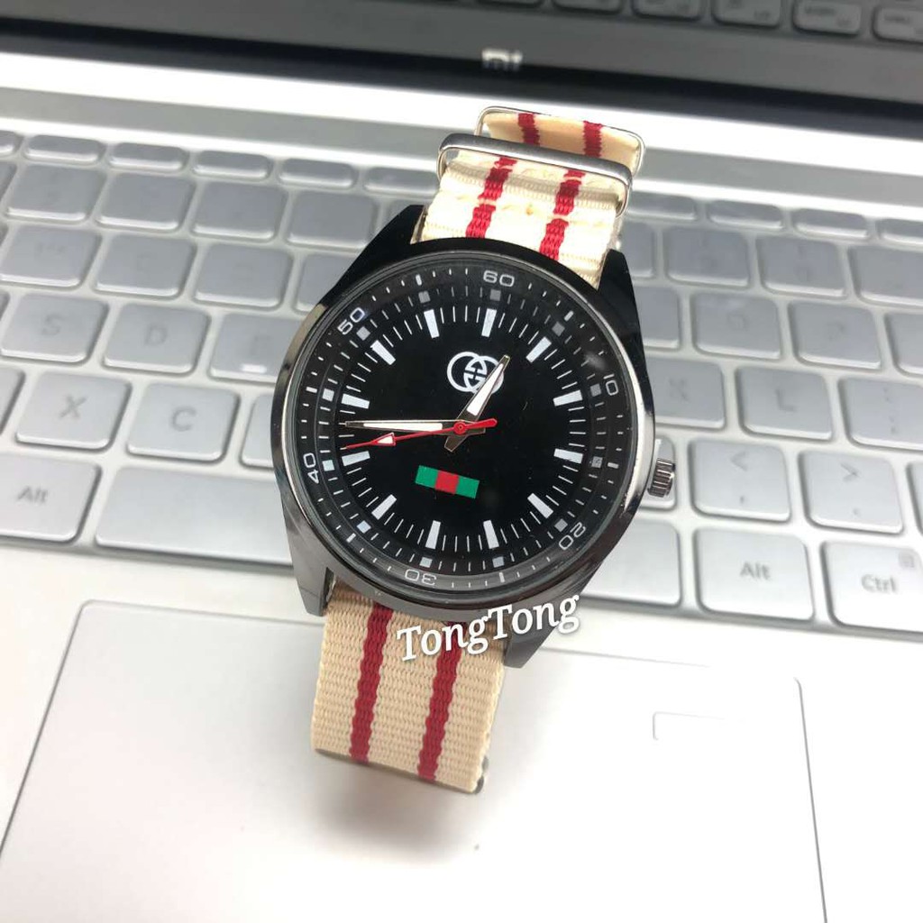 JAM TANGAN PRIA WANITA KANVAS NATO STRAP KOREA GROSIR IMPORT Jam