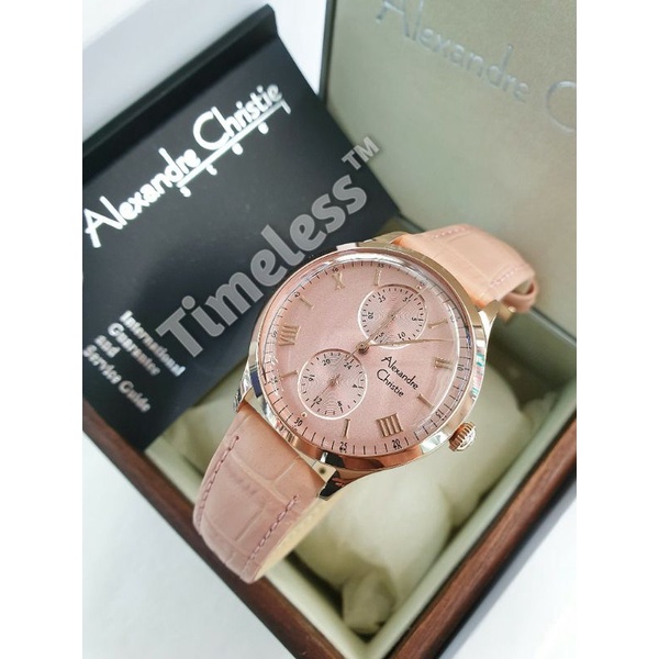Jam Tangan Wanita Alexandre Christie AC 2943 BF Pink