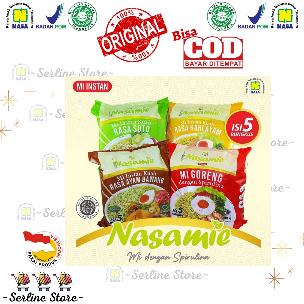 

NASAMIE / PAKET MIE NASA / MIE INSTAN NASA / MIE SPIRULINA NASA / MIBAWANG / MISOTO / MIKARI / MIGORENG NASA ORIGINAL
