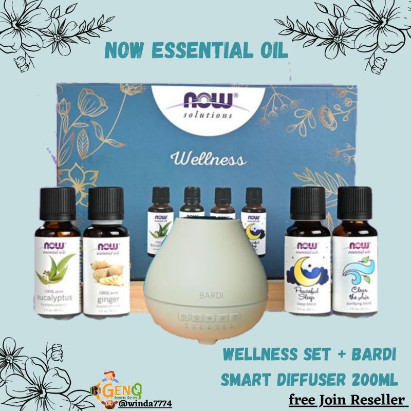 Paket NOW ESSENTIAL OIL + DIFFUSER