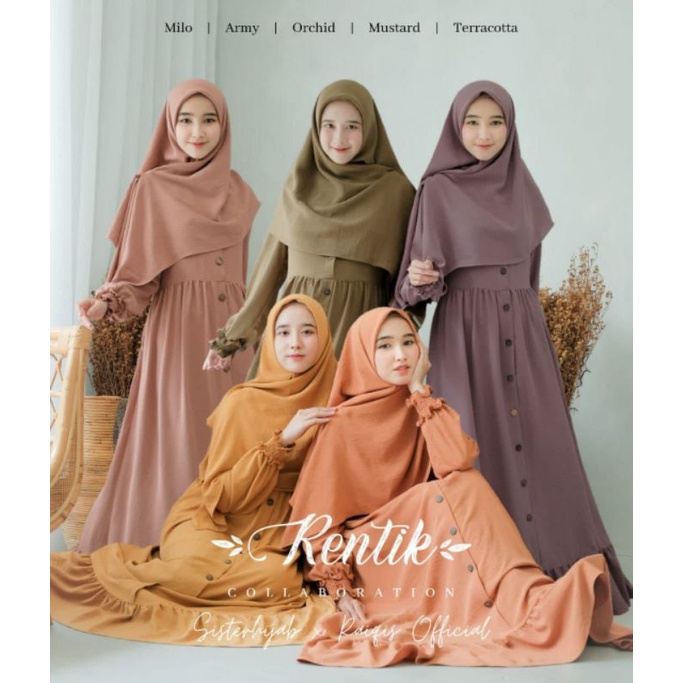 RENTIK DRESS BY SISTER HIJAB X RAIQIS | DRESS SET | ORIGINAL SISTER HIJAB |