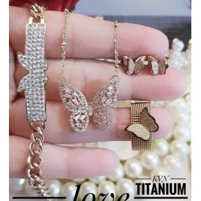 Titanium set perhiasan wanita t100