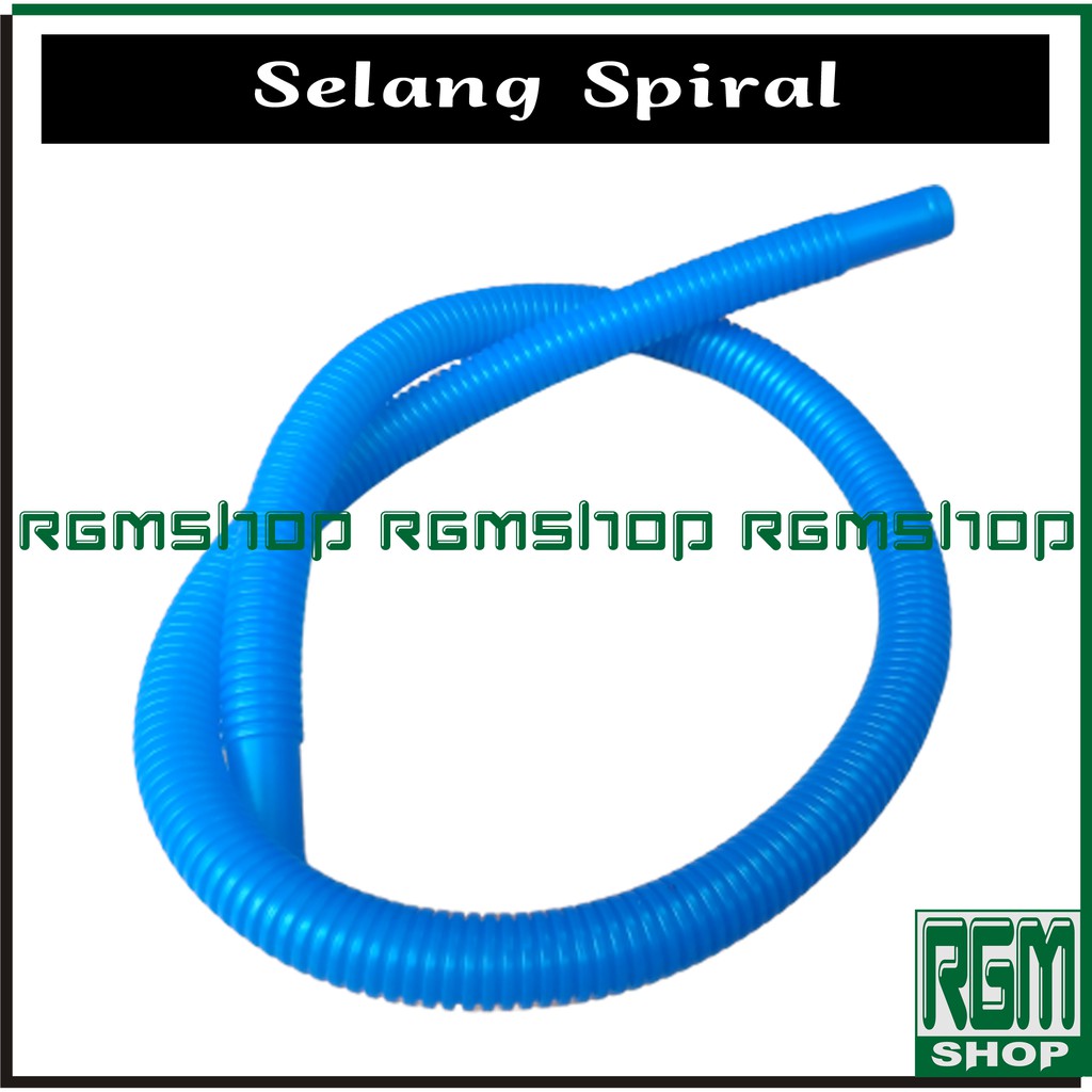 Selang Pompa spiral filter biru 60cm akuarium aquarium aquascape murah