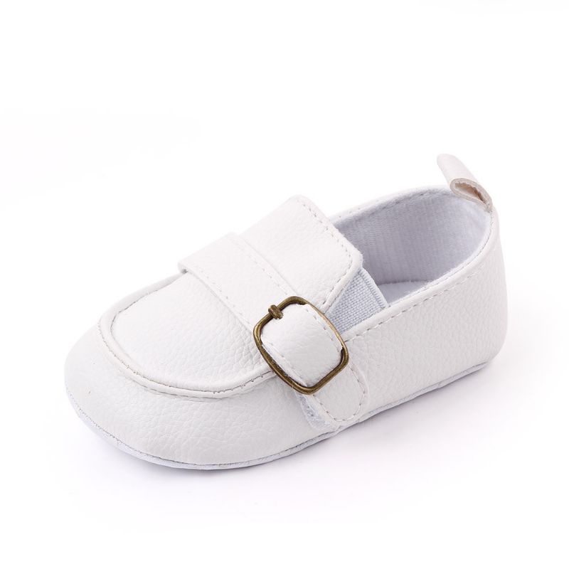 Sepatu Bayi Laki laki Perempuan Umur 0-12 Bulan Sepatu Prewalker Bayi Laki laki Perempuan 0 6 12 14 Bulan Baby Shoes Laki Laki Perempuan Umur 1 Tahun Sepatu Bayi Slip On Lagi laki Perempuan Umur 1 tahun Putih HK004