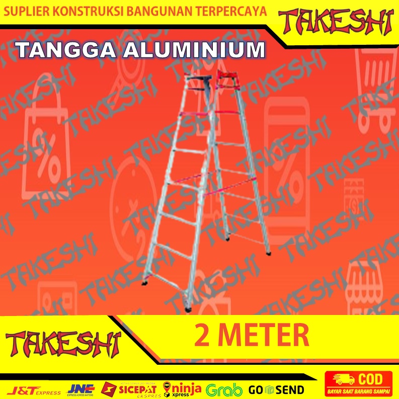 TANGGA ALUMINIUM TANGGA ALUMUNIUM 2 SISI FORTUNA ALTIMA 2M