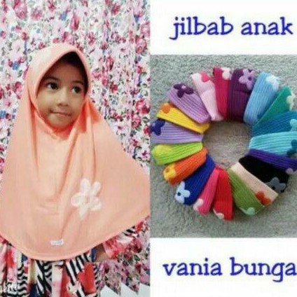 Kerudung sd vania bahan kaos super(jilbab anak)