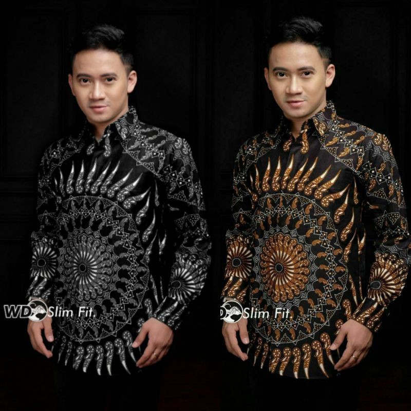 Harga Gila Kemeja Batik Pria Ppbtk08 Modern Lengan Panjang Casual Modis Trendy Masa Kini M L  Asli Pekalongan X6GKp7BSXJBd8D