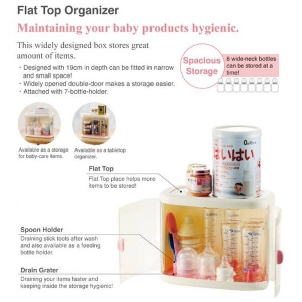 Richell Flat Top Organizer - 98801 Rak Penyimpanan Susu