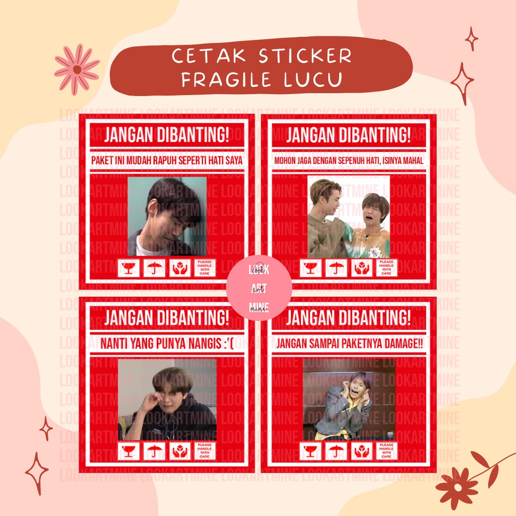 

CETAK STIKER FRAGILE LUCU UNIK KOREA NCT PART 2 | STIKER JANGAN DIBANTING