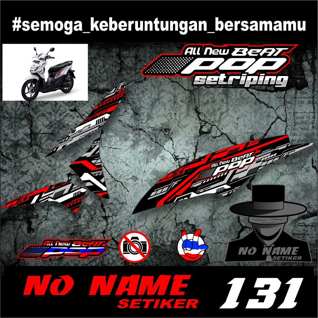 Sticker Striping Variasi List beat pop (131) Desain Minimalis Racing