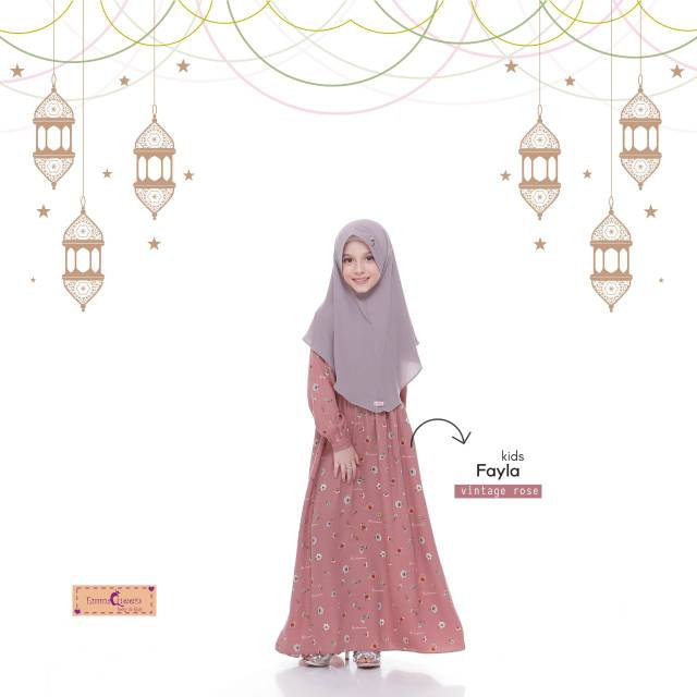 Emmaqueen - Jilbab Tisya Kids - Jilbab Instan Anak bordir