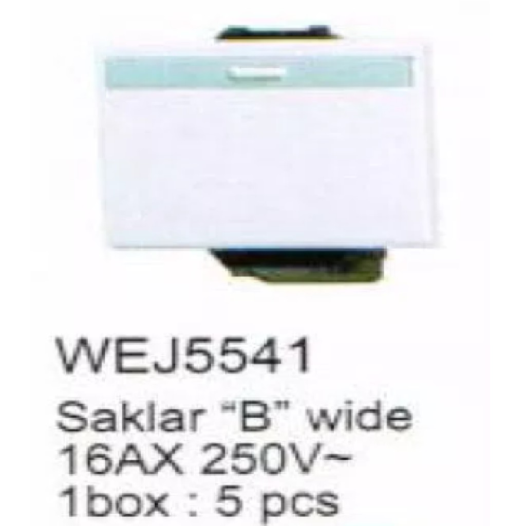 Saklar &quot;B&quot; Wide 16AX Panasonic - WEJ5541