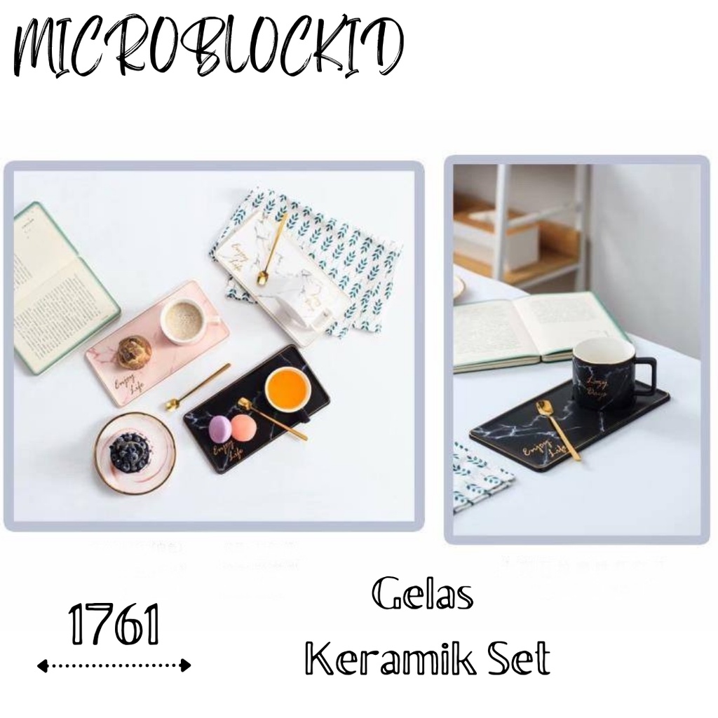 GELAS SET KERAMIK  LAZY DAY GELAS UNIK GELAS MUG KELUARGA GELAS KEKINIAN GELAS MURAH