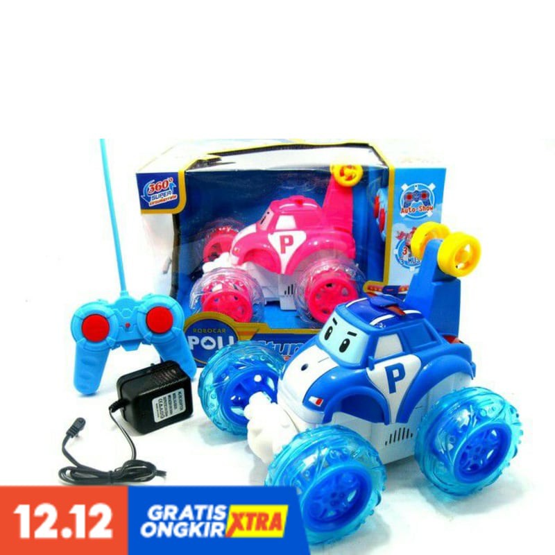 SUPER PROMO RC STUNT CAR ROBOCAR POLI 989-9642 REMOTE CONTROL MOBIL POLI TERMURAH