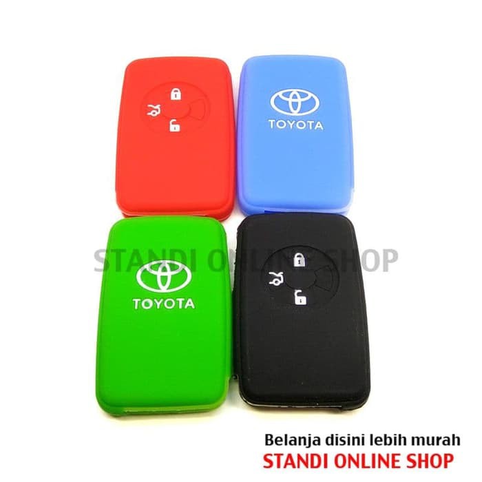 Kondom Kunci Remote Silikon Cover Smart key Toyota Vios TRD