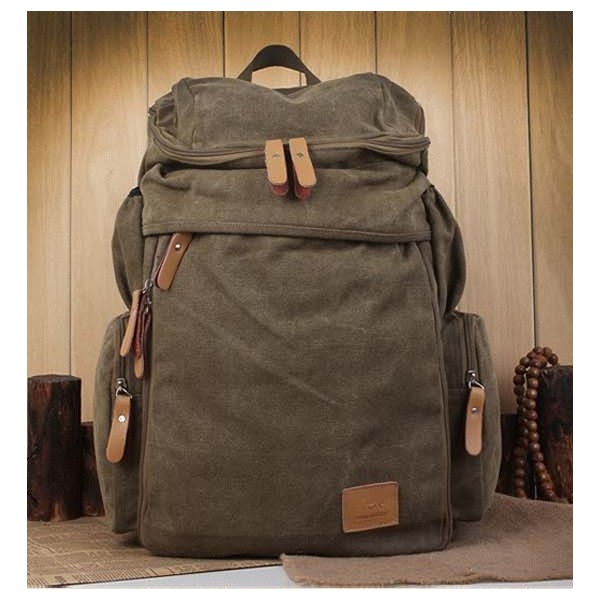 Tas Ransel Kanvas Import Premium | Tas Laptop Pria TS155