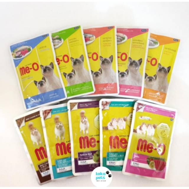 Meo pouch 80gr wetfood makanan basah kucing