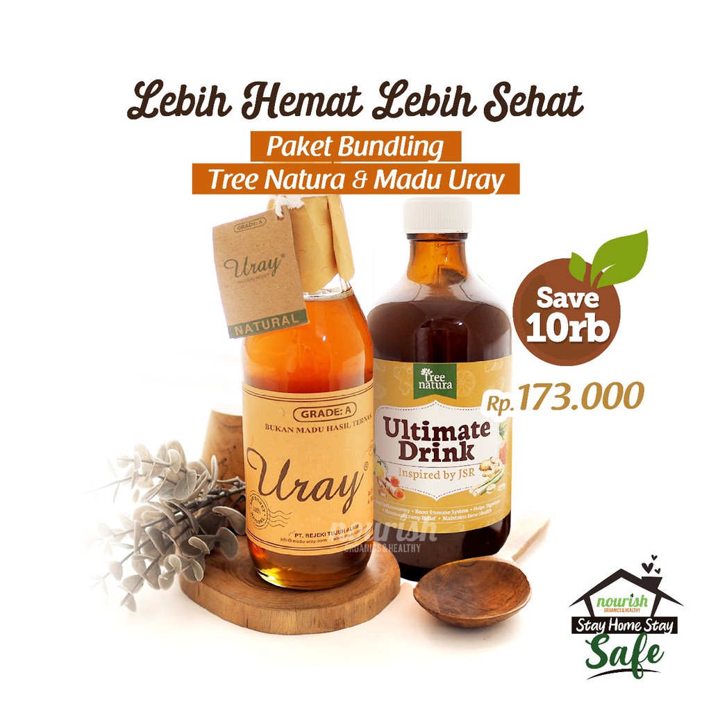 Paket Madu Uray + Tree Natura, Ultimate Drink Inspired by JSR 320 ml