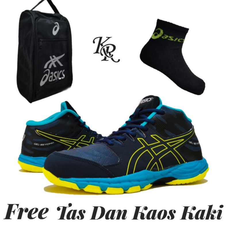 Sepatu Voli Gel Beyond Terbaru/Sepatu Volly/Sepatu Pria Wanita Terlaris/Sepatu Volly Bonus Tas Dan K