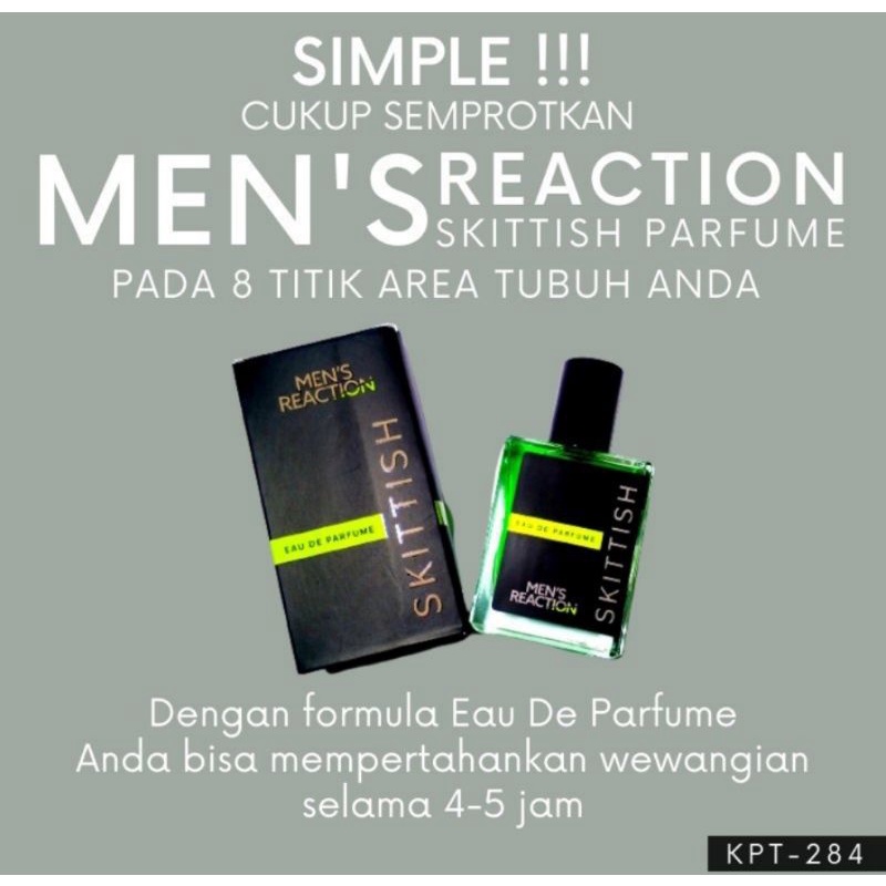 PARFUM MEN'S REACTION SKITTISH PARFUM PRIA TAHAN LAMA
