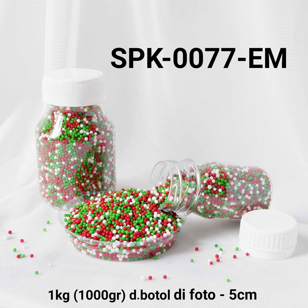 

SPK-0077-EM Sprinkles sprinkle sprinkel 1kg 1 kg kilo mutiara rainbow yamama baking grosir murah sprinkles cake dekorasi mutiara trimit decoration story sprinklestory sprinklesstory sprinkle story yamama baking