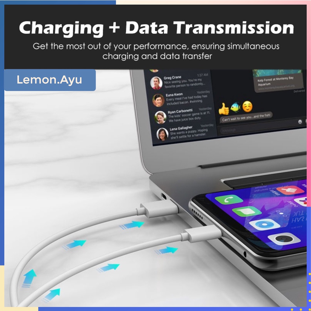 Kable Fast Charging 5A Type-C Micro USB Android Apple iPhone Data Lightning