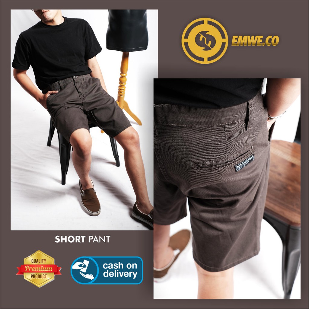 Celana Pendek Chino Pria Premium