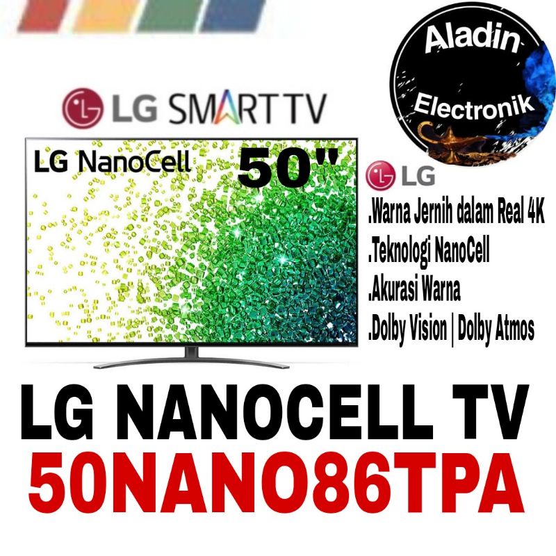 LG LED 50NANO86TPA UHD 4K NanoCell 50 Inch Smart TV HDR 120HZ 50NANO86