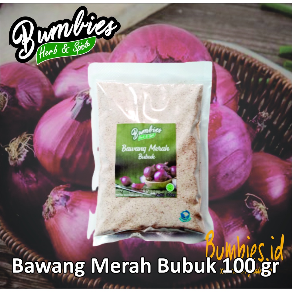 𝙗𝙪𝙢𝙗𝙞𝙚𝙨 𝙥𝙧𝙤𝙙𝙪𝙘𝙩 Bawang Merah Bubuk 100gram | red onion powder | Penyedap Rempah Rempah |Bumbu Instan