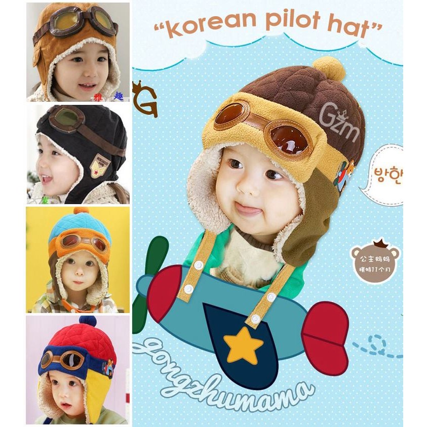 Topi Anak Balita - Pilot Hat