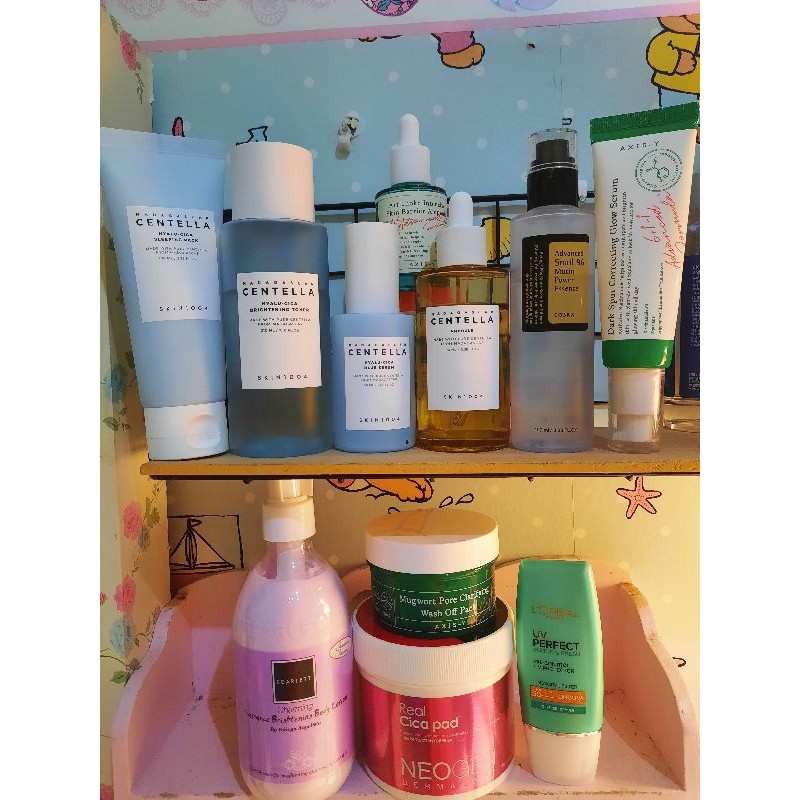 Preloved skincare skin1004 cosrx axis y darkspot neogen mugwort scarlett