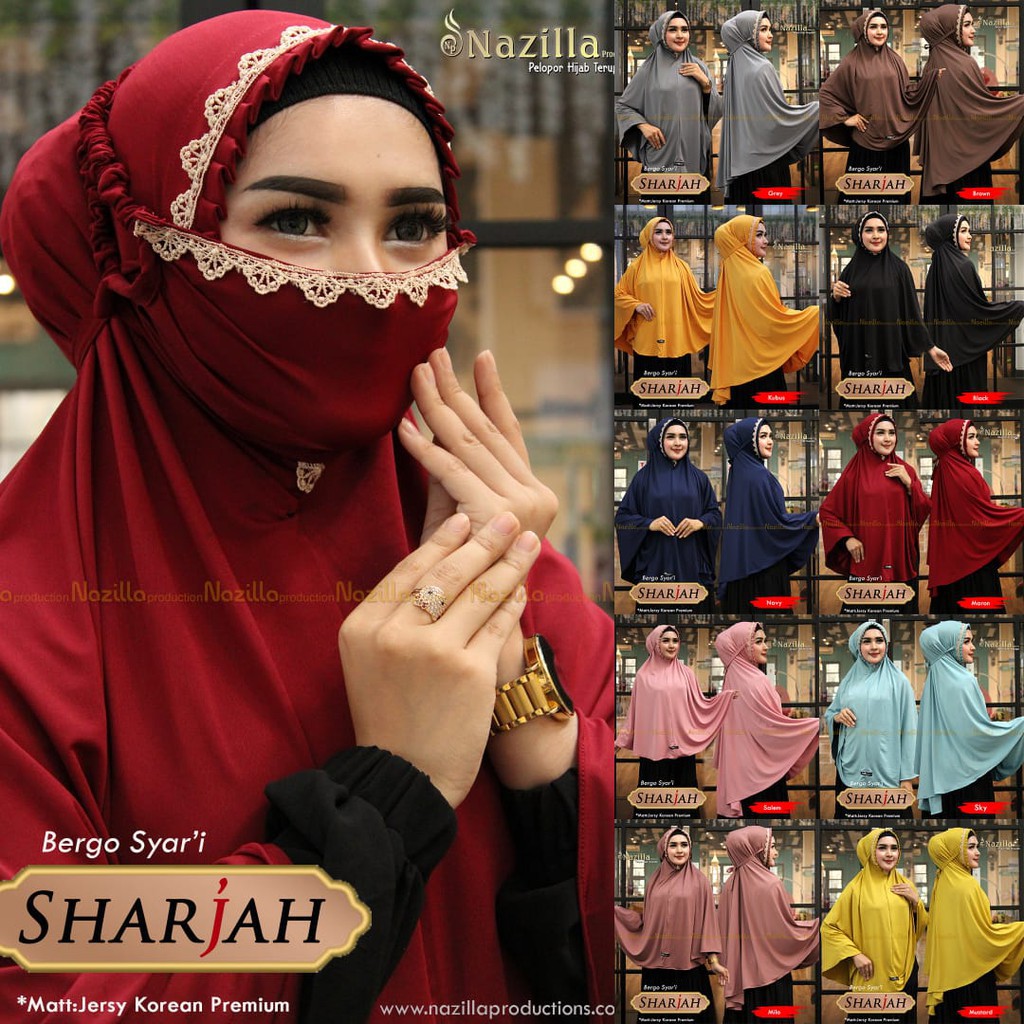 HIJAB INSTANT SHARJAH MASKER ORI AZZAHRA