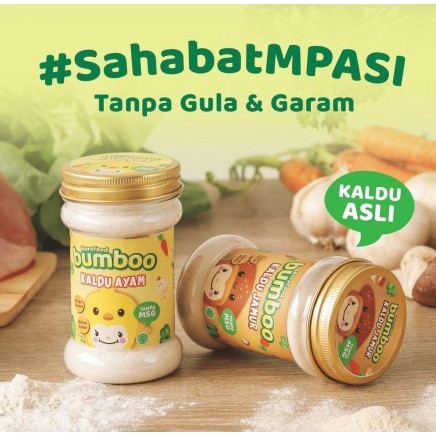 Bumboo Kaldu Asli MPASI Ayam Sapi Jamur Keju Teri Ati Ayam Bubuk Tanpa MSG &amp; Pengawet