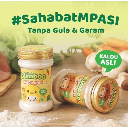 Bumboo Kaldu Asli MPASI Ayam Sapi Jamur Keju Teri Ati Ayam Bubuk Tanpa MSG &amp; Pengawet