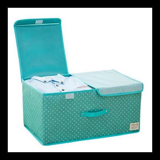 Special Price Kotak Penyimpanan Baju 9Kntjd Storage Box Sekat - Hijau