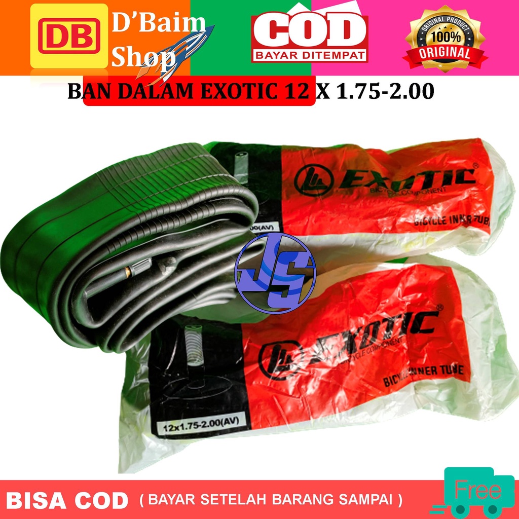 Super Murah .... ! Ban Dalam Sepeda Exotic Ukuran 12 x 1.75 Sampai Dengan 2.00