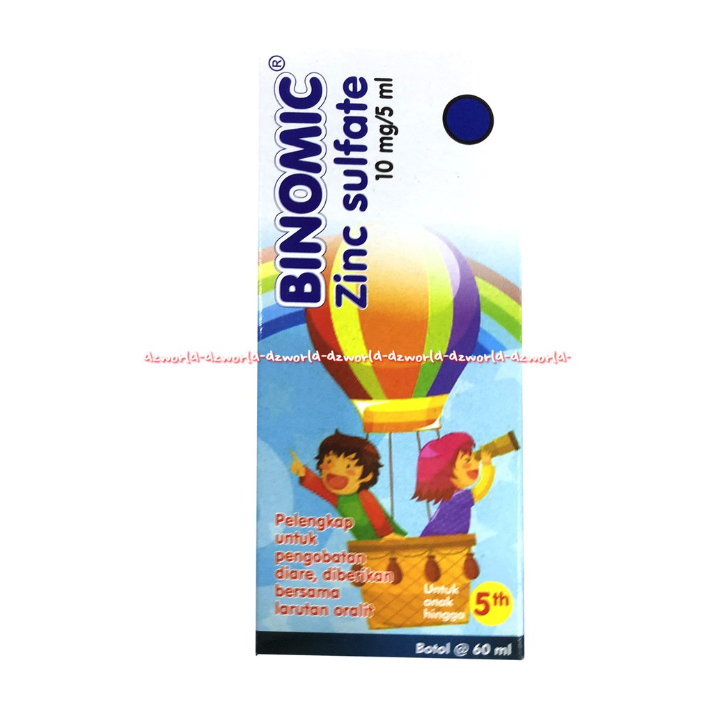 Binomic 60ml Zinc Sulfate Syrup Obat Diare Sirup Anak Binomik Mencret Untuk Anak Anak Kids Obat Diare Sakit Perut Mencret Model Sirup Anak 60 ml Binomik Zing 60 ml