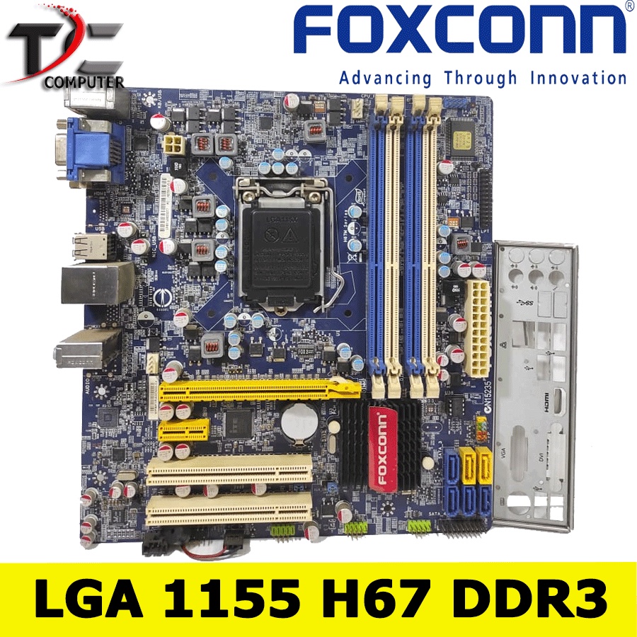 mobo H67M foxconn socket 1155 4slot ram