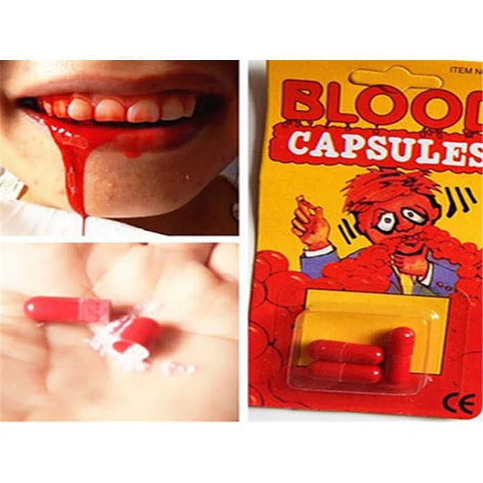 Terbaru Realistis Kapsul Darah Mainan Trik Sulap Halloween Gadget