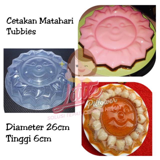 Cetakan Matahari Tubbies/Cetakan Puding Coklat/Cetakan Bolu Kukus/Mold